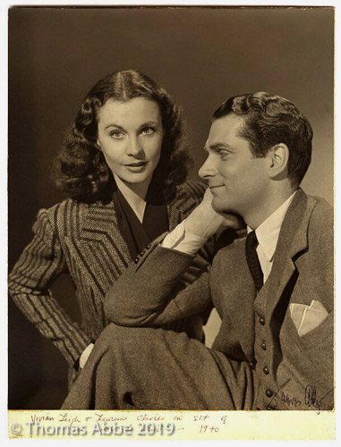 Vivien Leigh and Laurence Olivier 1940